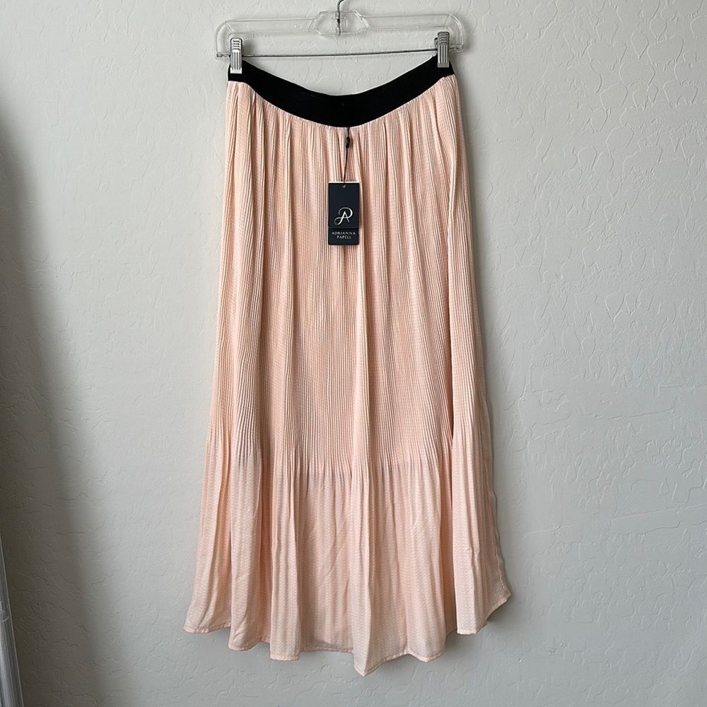 Woven Print Release Print Midi Skirt - XS